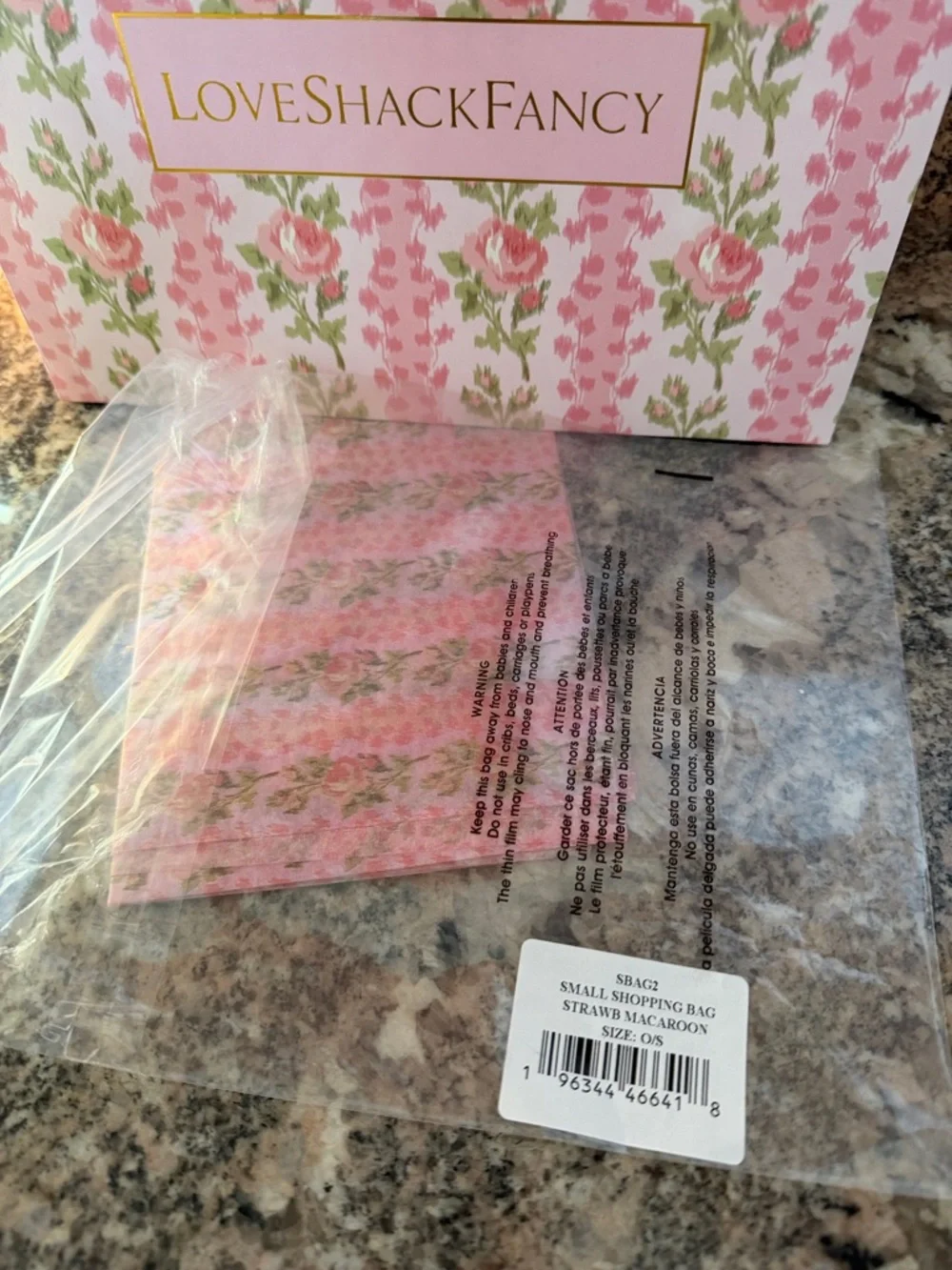Super Smalls Makeup, LSF Pink Floral Gift Bag with Matching LSF Hair Accessories
